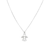 Stelle Pendant with Zircons, Silver, 0331HK4687