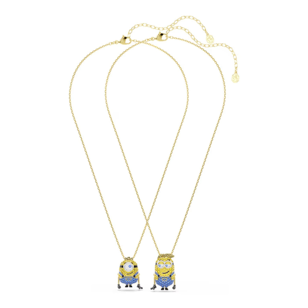 Swarovski Minions James and Henry -riipukset, keltakullattu ja eriväriset kristallit, 5751614