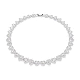 Swarovski x Ariana Grande Tennis Choker kaulakoru, vaalea metalli ja kirkkaat kristallit, 5720857