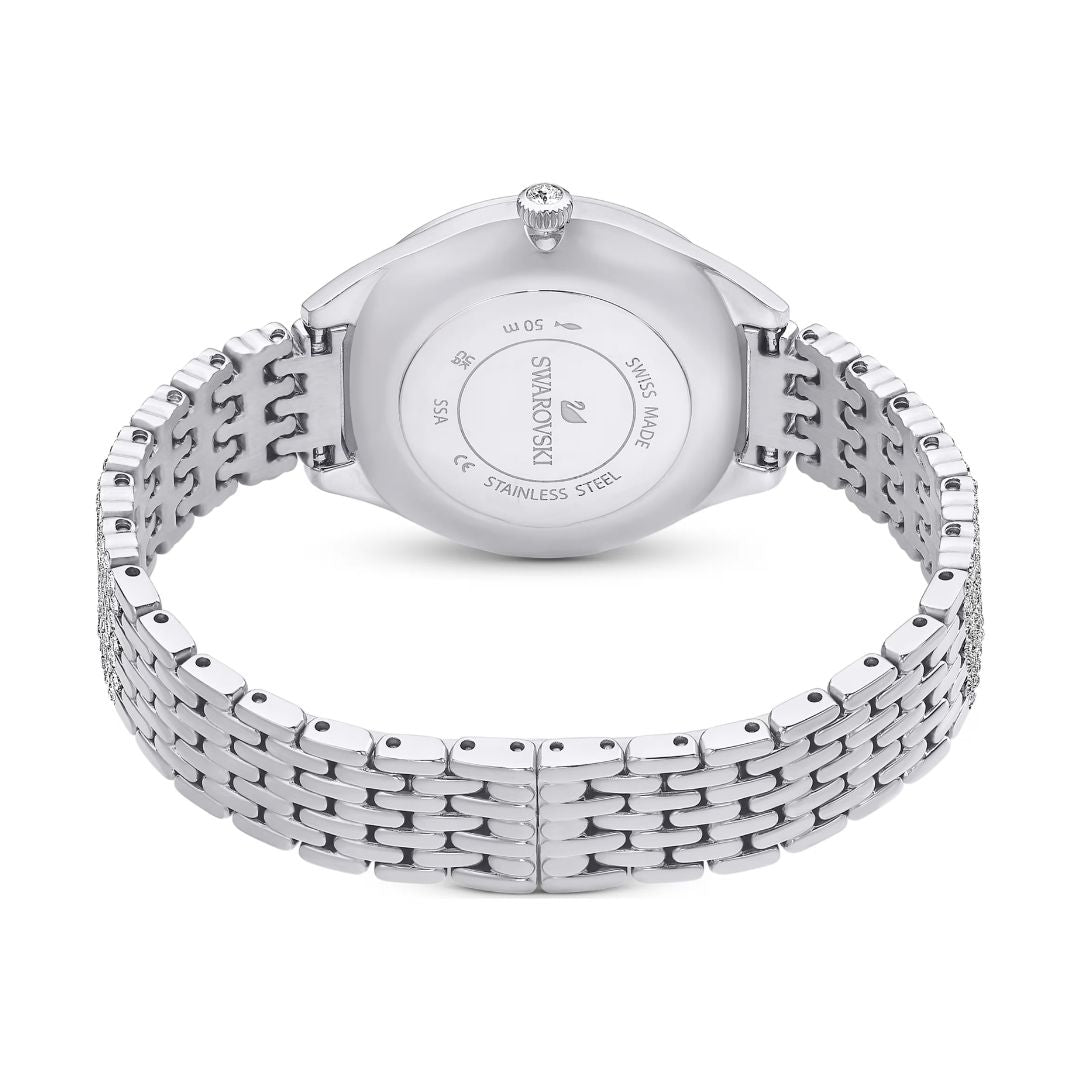 Swarovski Attract rannekello, hopeanväri ja kirkkaat kristallit, 5644062