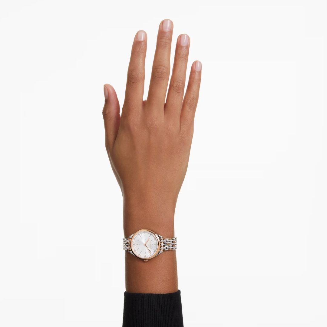 Swarovski Attract rannekello, ruusukullanväri ja kirkkaat kristallit, 5644053