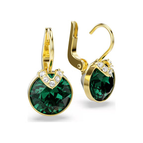 Swarovski Bella V korvakorut, keltakullanväri ja vihreät kristallit 5735389