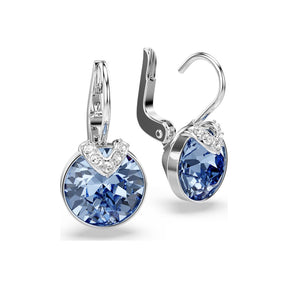 Swarovski Bella V korvakorut, vaalea metalli ja siniset kristallit 5734234