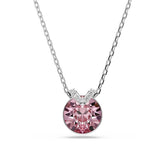 Swarovski Bella V riipus, vaalea metalli ja vaaleanpunainen kristalli 5734230