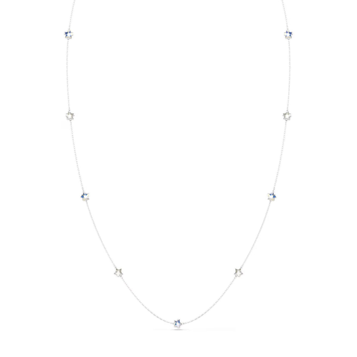 Swarovski Chroma kaulakoru, vaalea metalli ja kirkkaat kristallit, 5754181