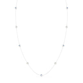 Swarovski Chroma kaulakoru, vaalea metalli ja kirkkaat kristallit, 5754181