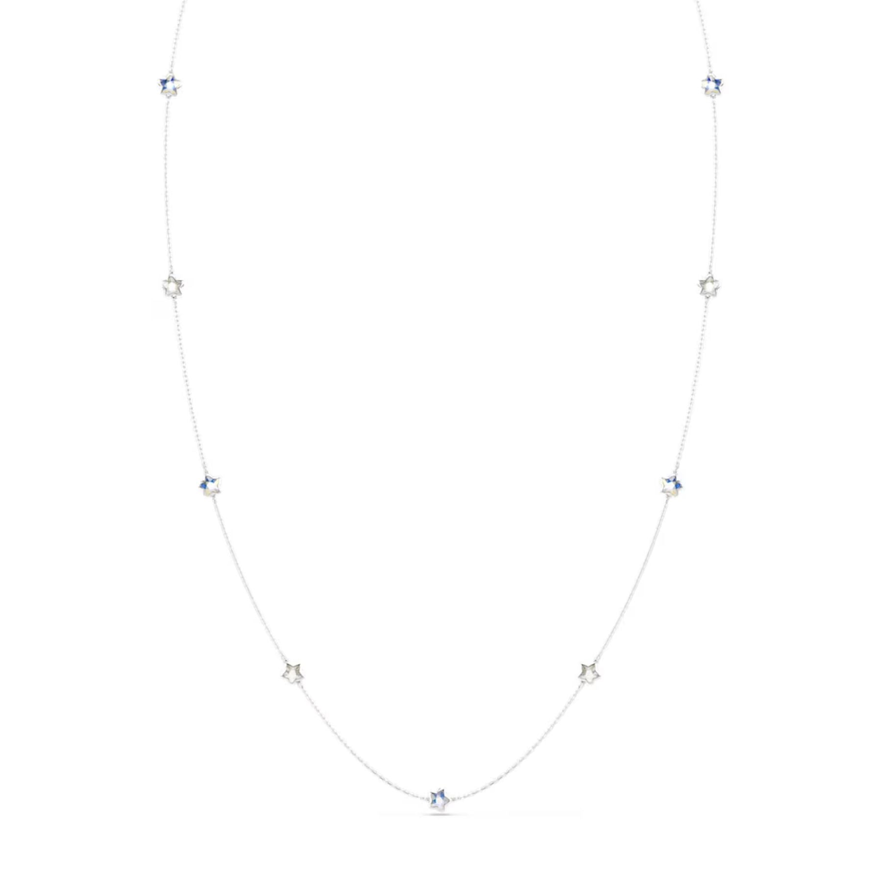 Swarovski Chroma kaulakoru, vaalea metalli ja kirkkaat kristallit, 5754181