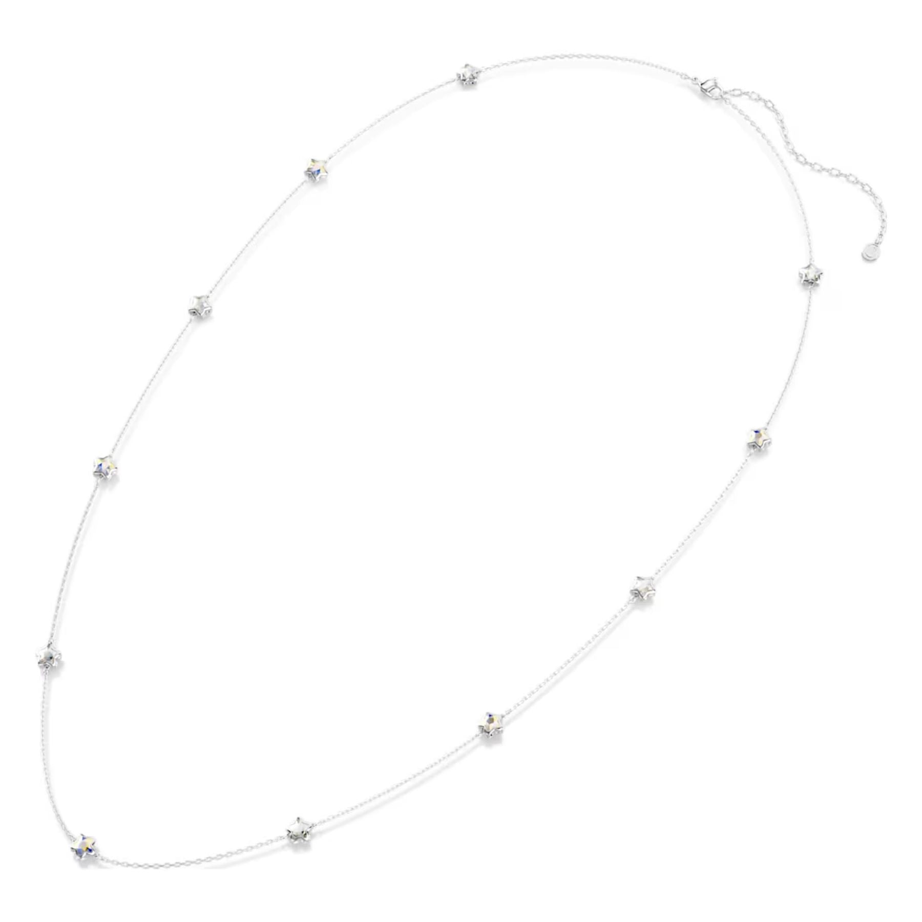 Swarovski Chroma kaulakoru, vaalea metalli ja kirkkaat kristallit, 5754181