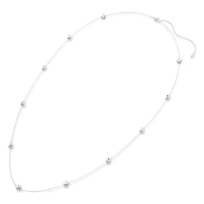 Swarovski Chroma kaulakoru, vaalea metalli ja kirkkaat kristallit, 5754181