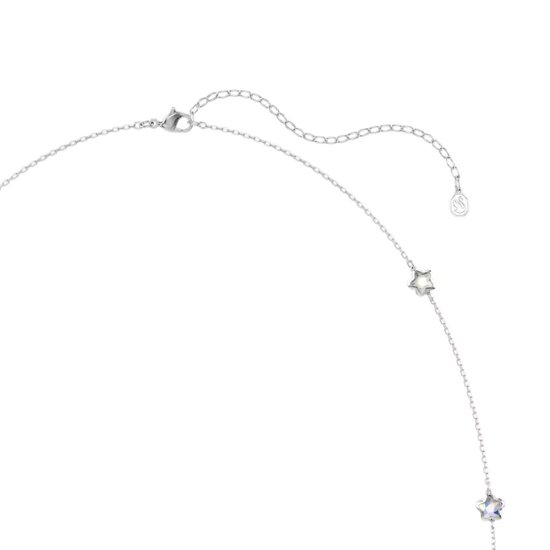 Swarovski Chroma kaulakoru, vaalea metalli ja kirkkaat kristallit, 5754181