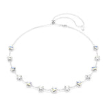 Swarovski Chroma kaulakoru, vaalea metalli ja kirkkaat kristallit, 5754183