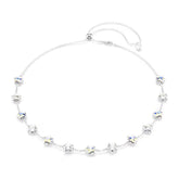 Swarovski Chroma kaulakoru, vaalea metalli ja kirkkaat kristallit, 5754183