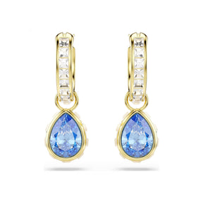 Swarovski Chroma korvakorut, keltakullattu ja siniset zirkonit, 5757815