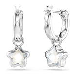 Swarovski Chroma korvakorut, vaalea metalli ja kirkkaat kristallit, 5754172