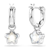 Swarovski Chroma korvakorut, vaalea metalli ja kirkkaat kristallit, 5754172