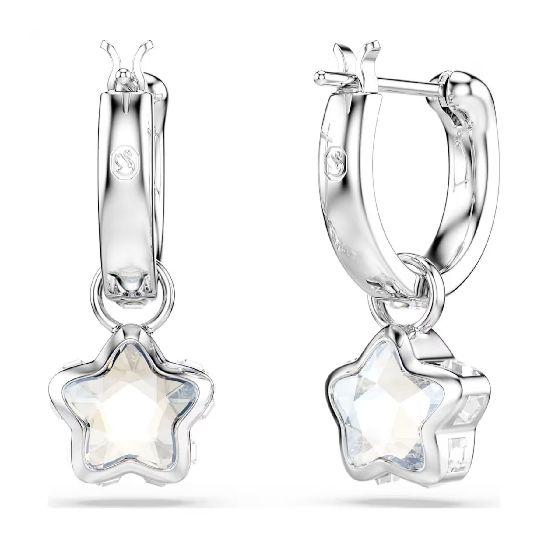 Swarovski Chroma korvakorut, vaalea metalli ja kirkkaat kristallit, 5754172