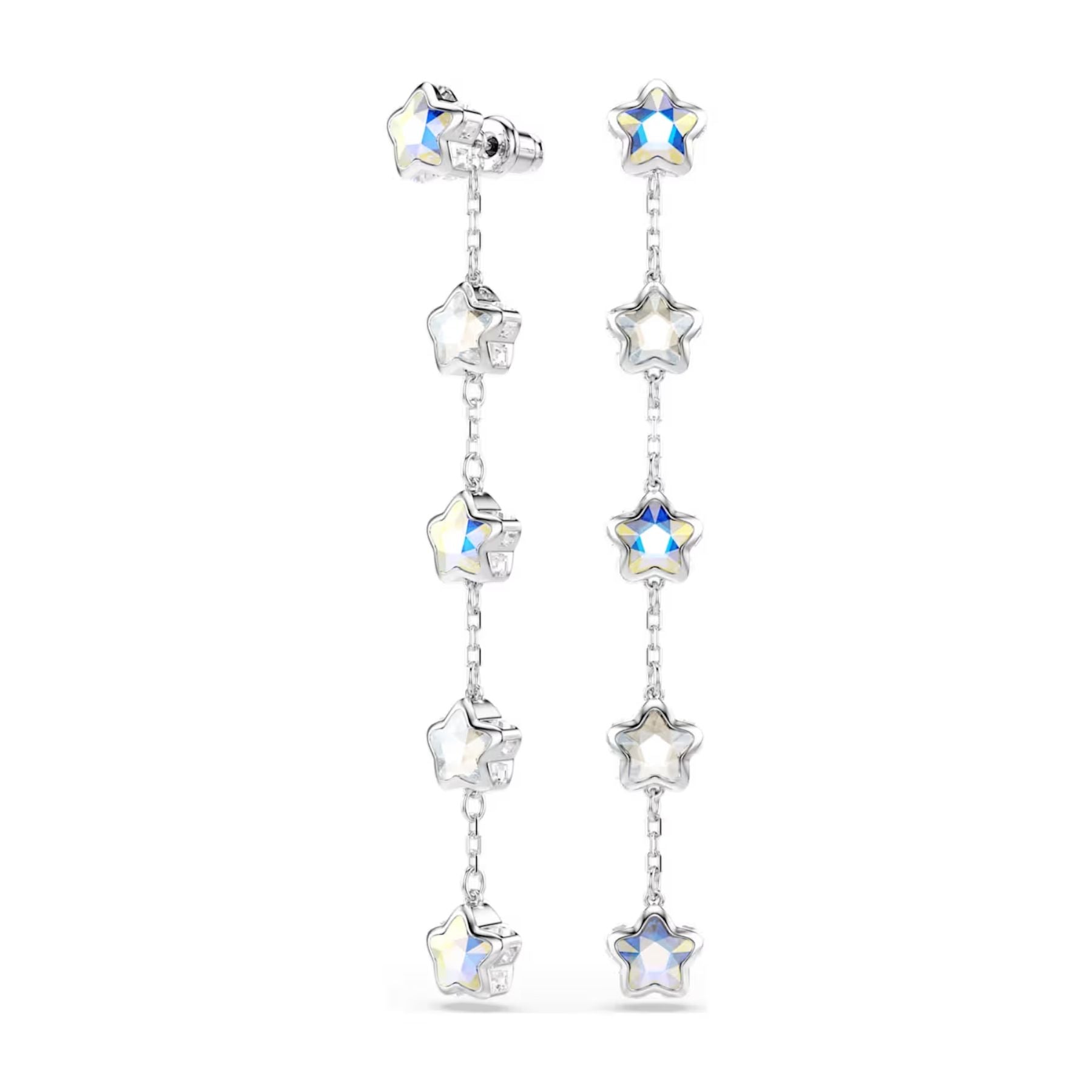 Swarovski Chroma korvakorut, vaalea metalli ja kirkkaat kristallit, 5754184
