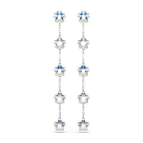 Swarovski Chroma korvakorut, vaalea metalli ja kirkkaat kristallit, 5754184