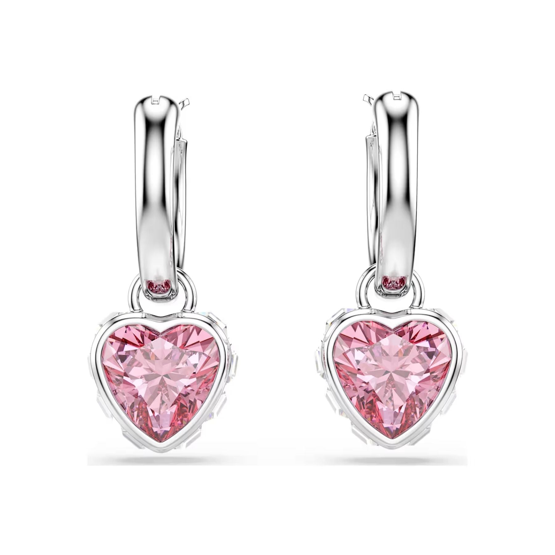 Swarovski Chroma korvakorut, vaalea metalli ja vaaleanpunaiset zirkonit, 5757814