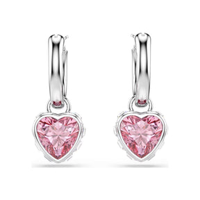 Swarovski Chroma korvakorut, vaalea metalli ja vaaleanpunaiset zirkonit, 5757814