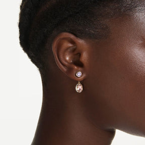 Swarovski Chroma korvakorut, keltakullattu, vaaleanpunaiset ja violetit kristallit, 5738478