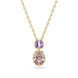 Swarovski Chroma riipus, keltakullattu ja eriväriset kristallit, 5741586