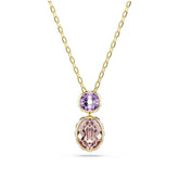 Swarovski Chroma riipus, keltakullattu ja eriväriset kristallit, 5741586