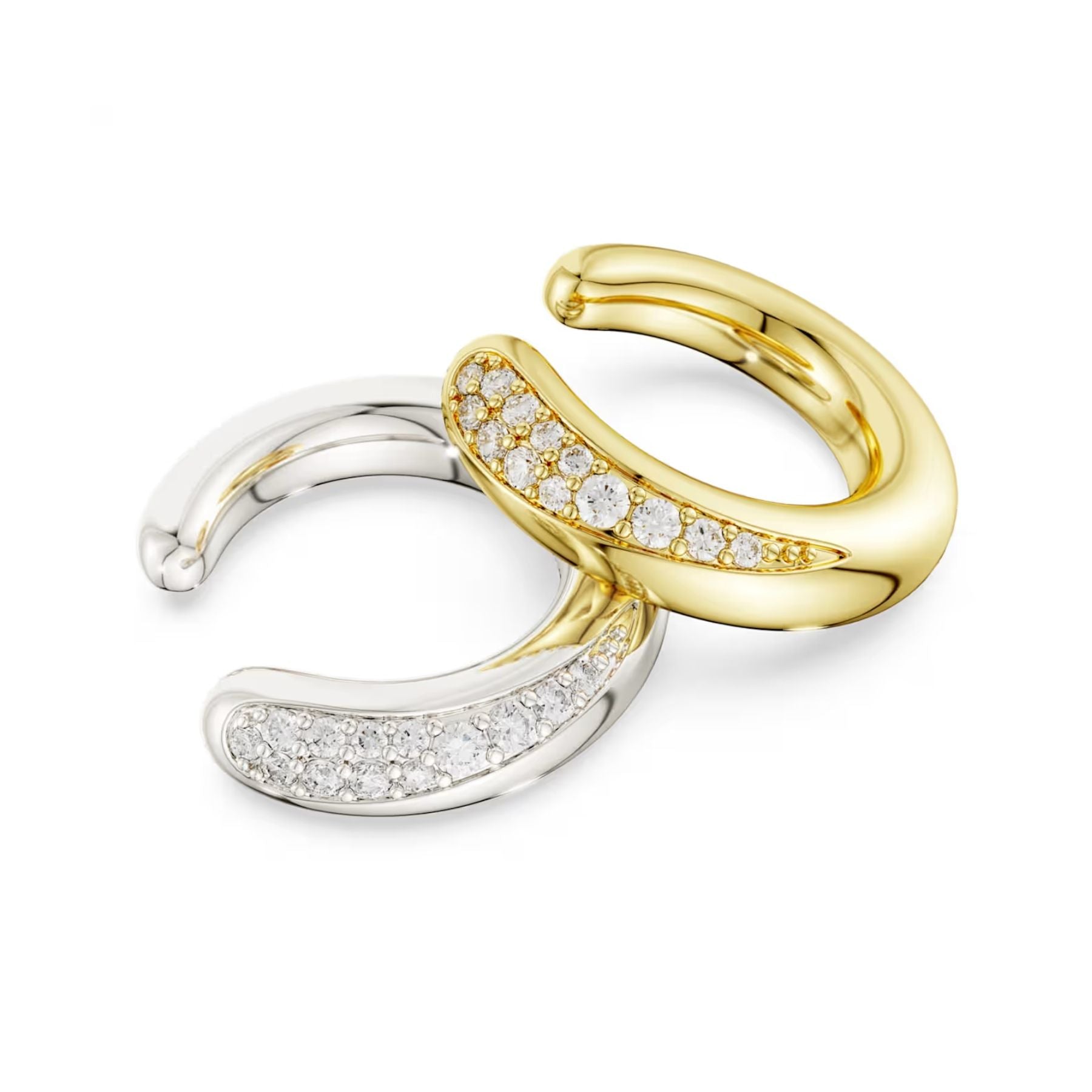 Swarovski Classica ear cuff -korvakorut, hopea ja kirkkaat zirkoniat, 5743473
