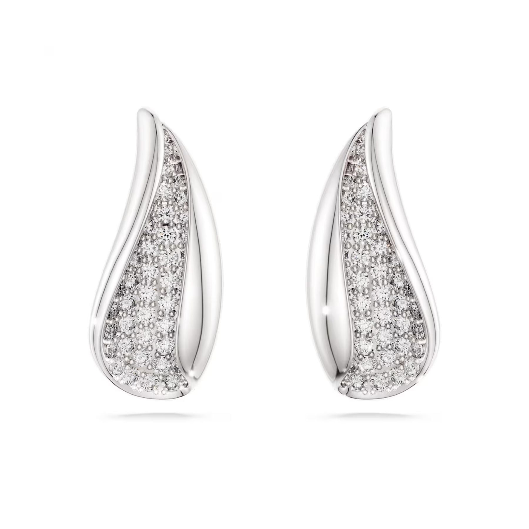 Swarovski Classica korvakorut, hopea ja kirkkaat zirkoniat, 5745016