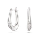 Swarovski Classica rengaskorvakorut, hopea ja kirkkaat zirkoniat, 5743474