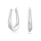 Swarovski Classica rengaskorvakorut, hopea ja kirkkaat zirkoniat, 5743474