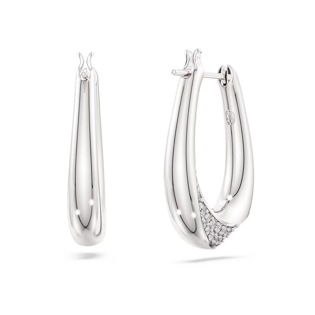 Swarovski Classica rengaskorvakorut, hopea ja kirkkaat zirkoniat, 5743474