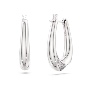 Swarovski Classica rengaskorvakorut, hopea ja kirkkaat zirkoniat, 5743474