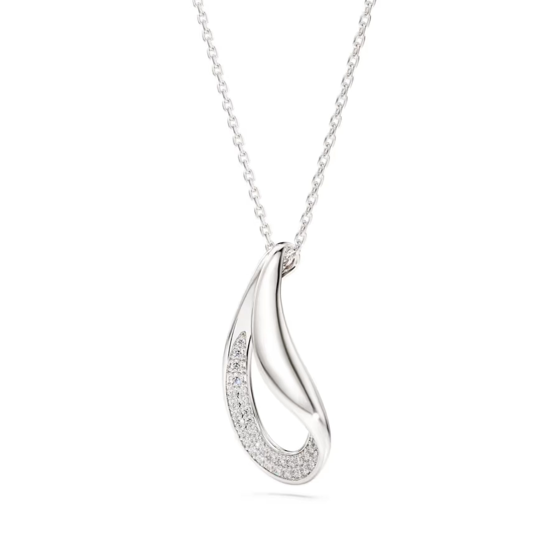 Swarovski Classica riipus, hopea ja kirkkaat zirkoniat, 5740344