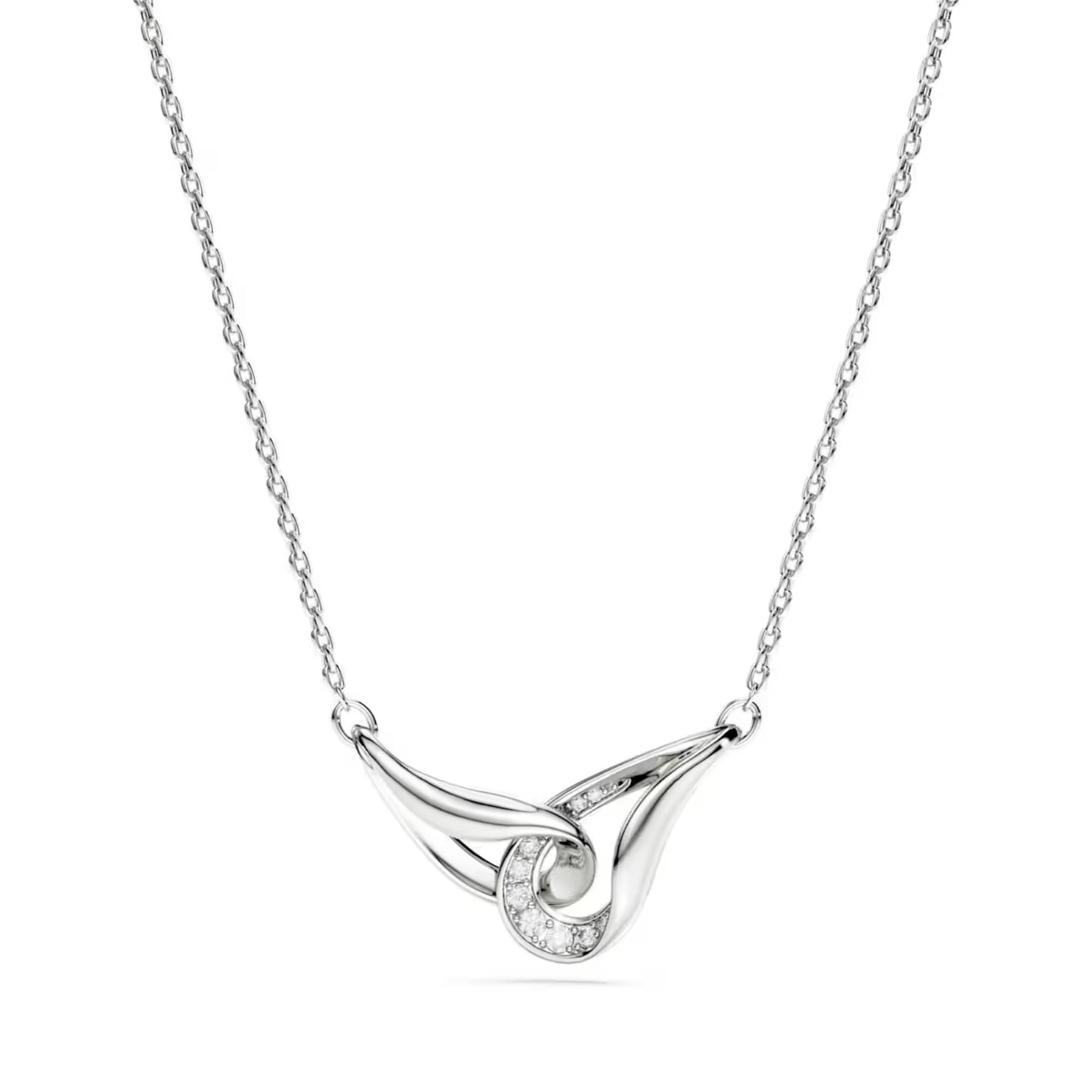 Swarovski Classica riipus, hopea ja kirkkaat zirkonit, 5740343