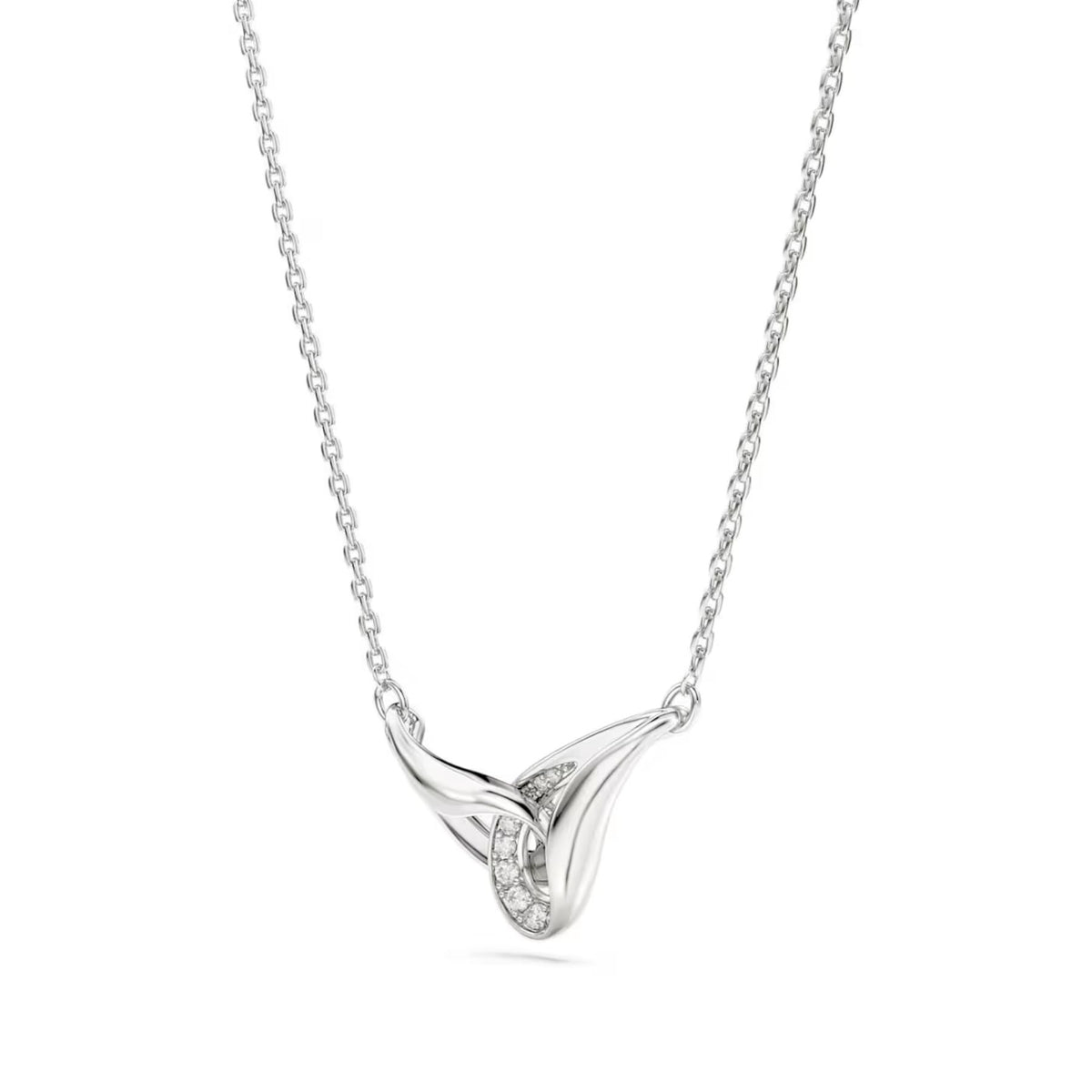 Swarovski Classica riipus, hopea ja kirkkaat zirkonit, 5740343
