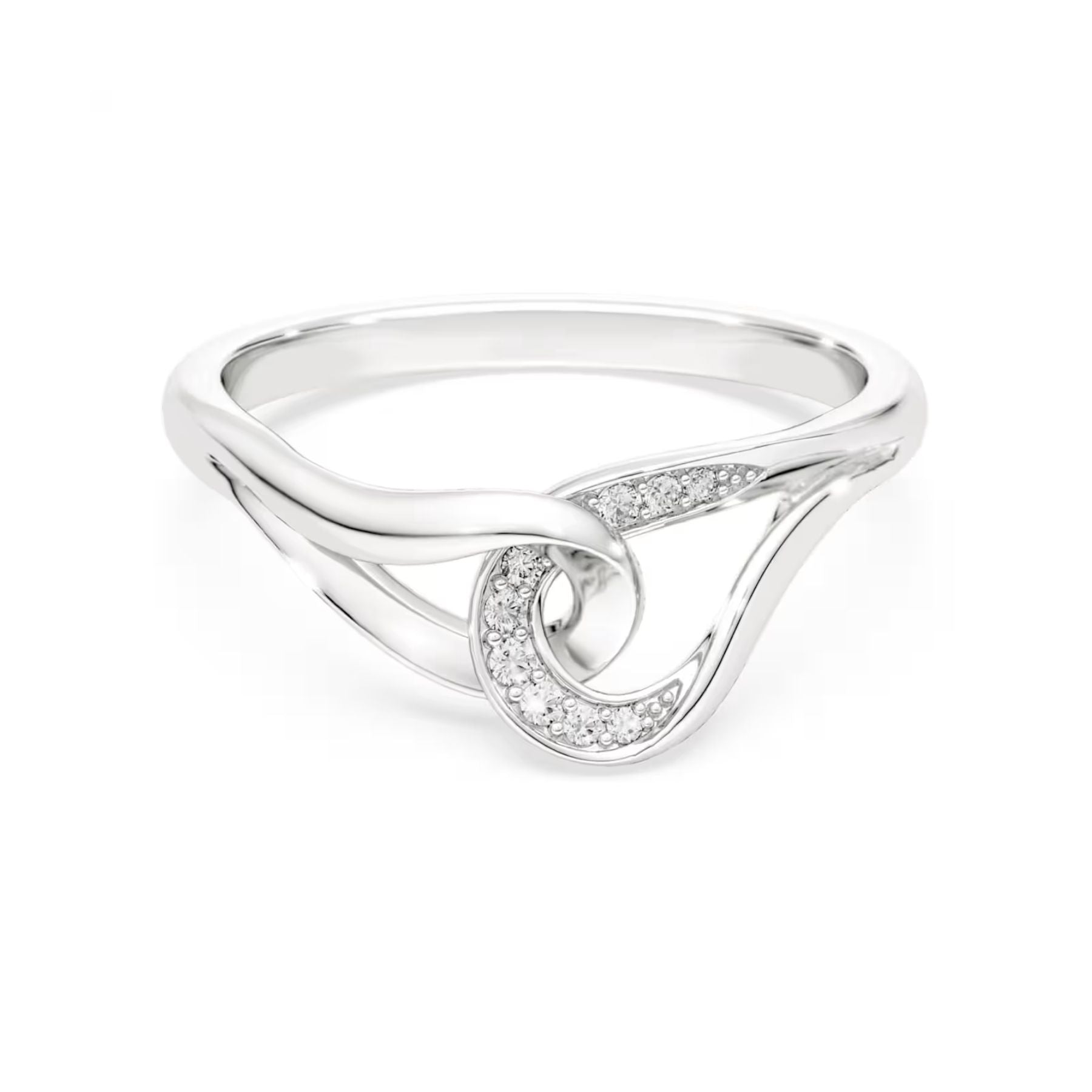 Swarovski Classica sormus, hopea ja kirkkaat zirkoniat, 5745565