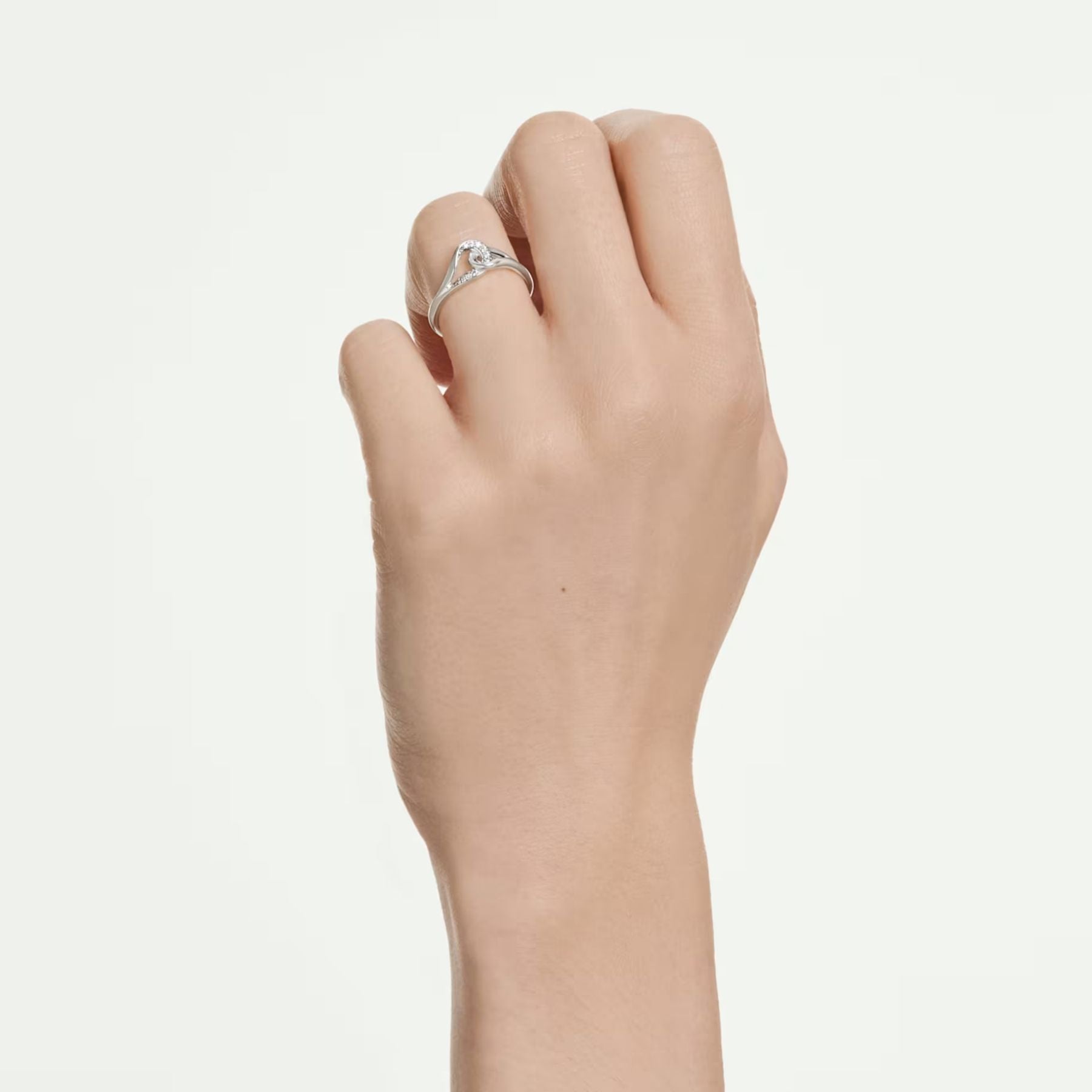 Swarovski Classica sormus, hopea ja kirkkaat zirkoniat, 5745565