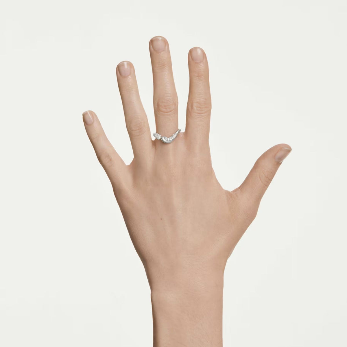 Swarovski Classica sormus, hopea ja kirkkaat zirkonit, 5742580