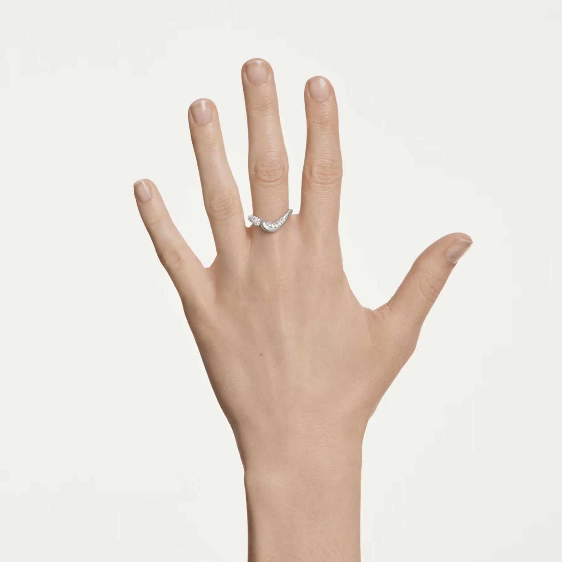 Swarovski Classica sormus, hopea ja kirkkaat zirkonit, 5742580