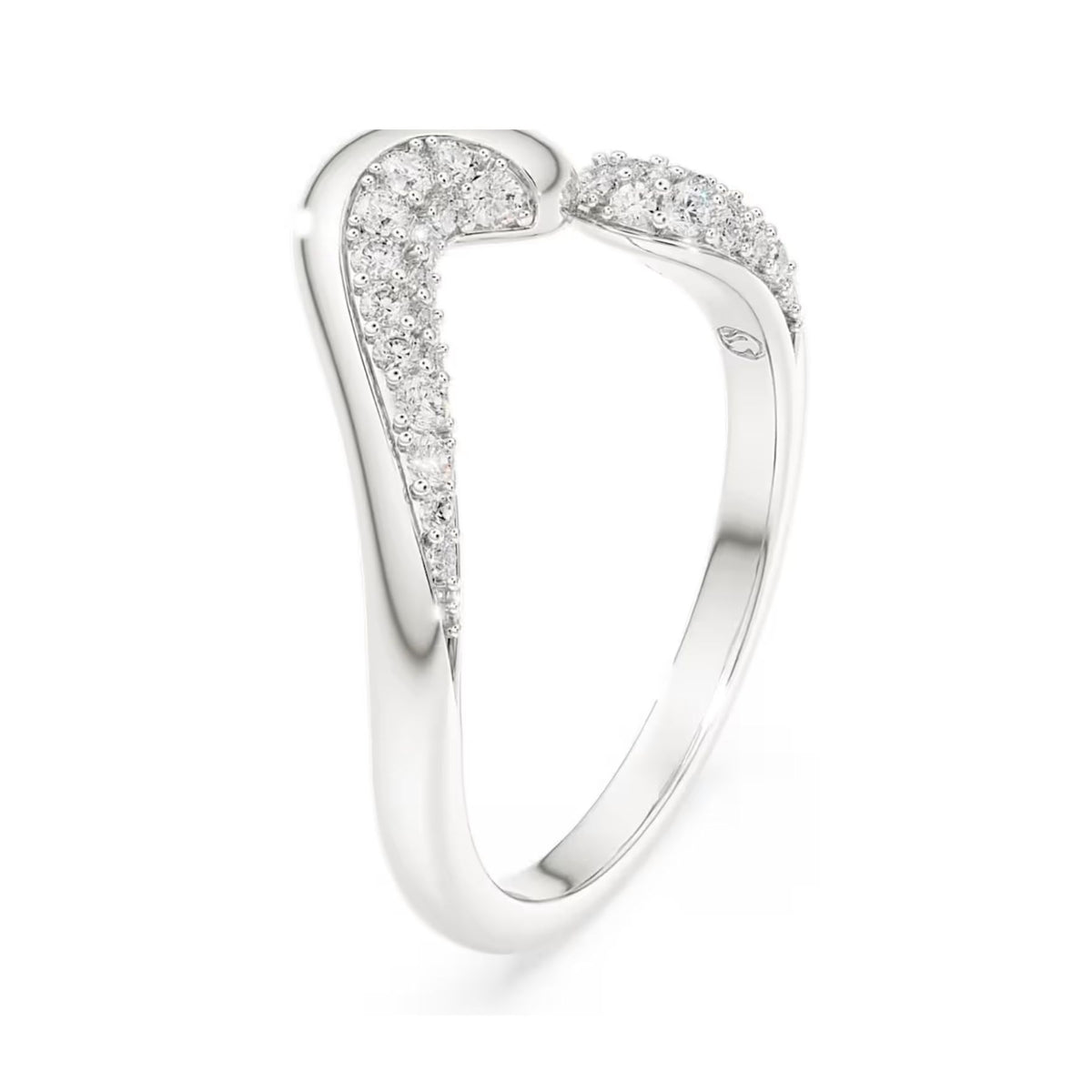 Swarovski Classica sormus, hopea ja kirkkaat zirkonit, 5742580