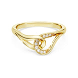 Swarovski Classica sormus, keltakullattu hopea ja kirkkaat zirkonit, 5746014