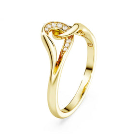 Swarovski Classica sormus, keltakullattu hopea ja kirkkaat zirkonit, 5746014