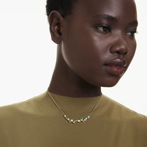 Swarovski Constella kaulakoru, keltakullanväri ja vihreät kristallit, 5732247