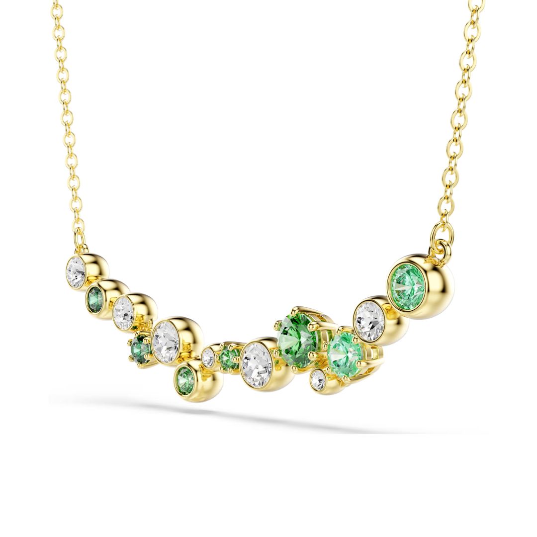 Swarovski Constella kaulakoru, keltakullanväri ja vihreät kristallit, 5732247