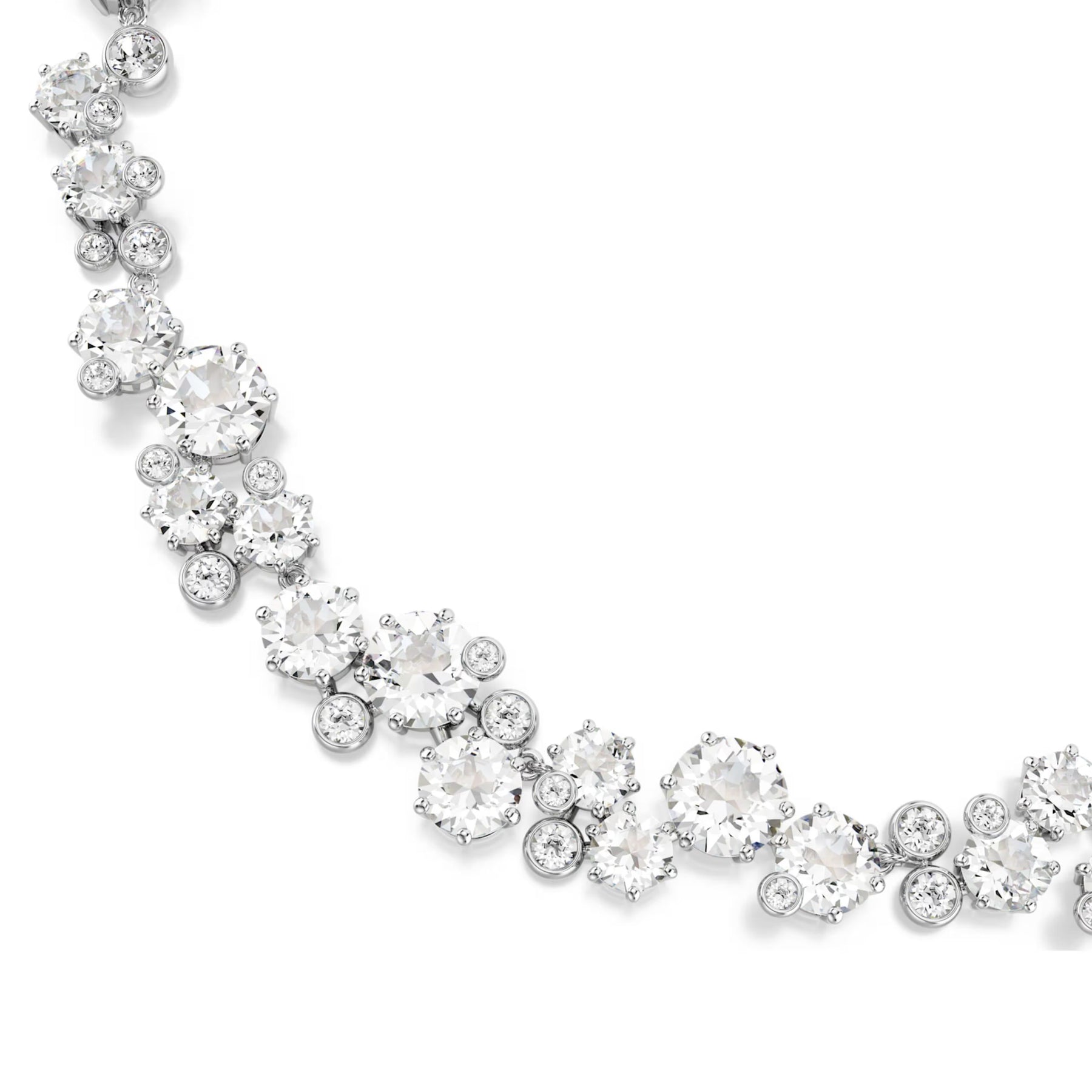 Swarovski Constella kaulakoru, vaalea metalli ja kirkkaat kristallit, 5722472