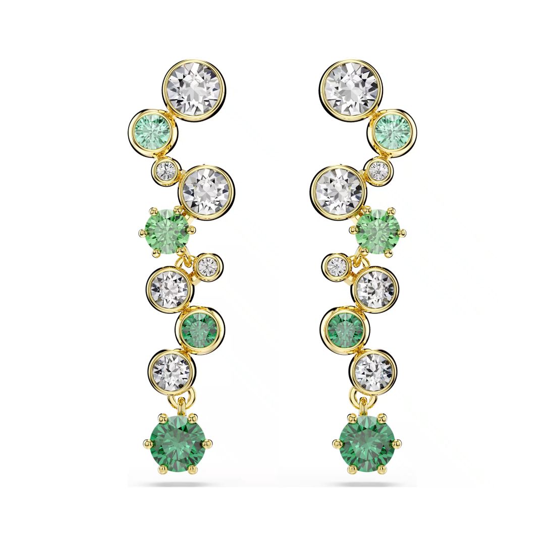 Swarovski Constella korvakorut, keltakullanväri ja vihreät kristallit, 5732248