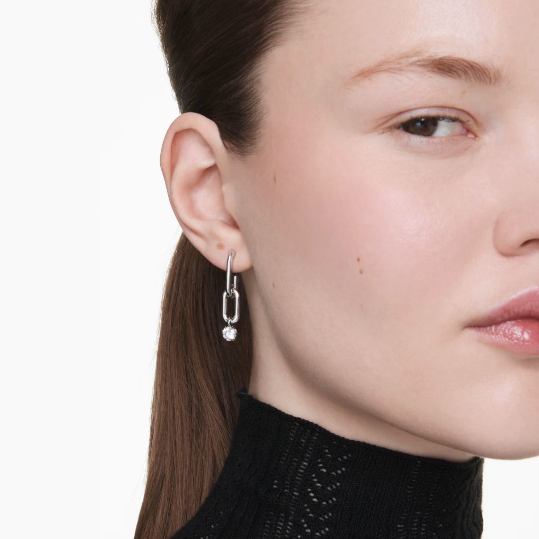 Swarovski Constella korvakorut, vaalea metalli ja kirkkaat kristallit 5728584