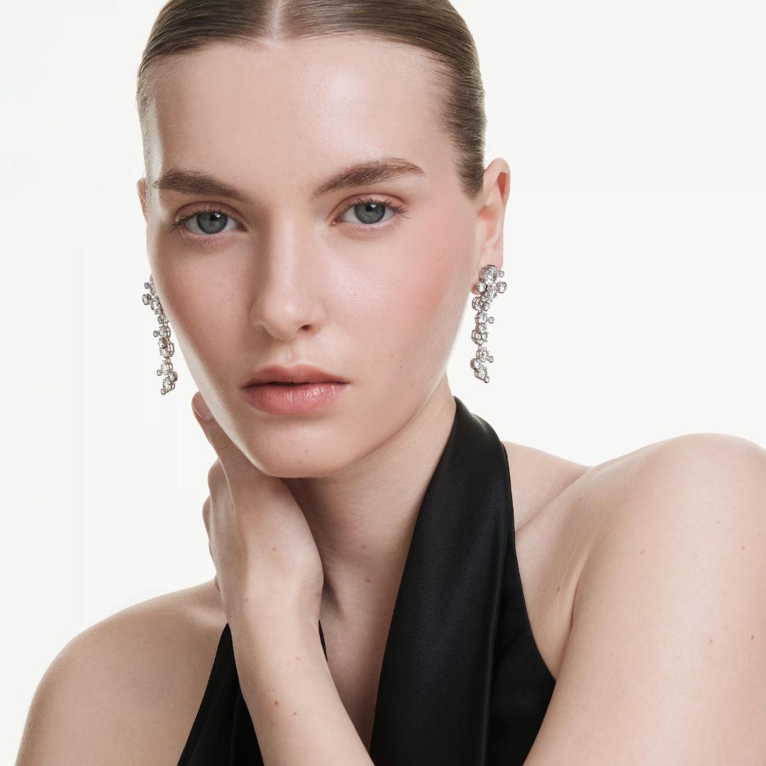 Swarovski Constella korvakorut, vaalea metalli ja kirkkaat kristallit, 5732252