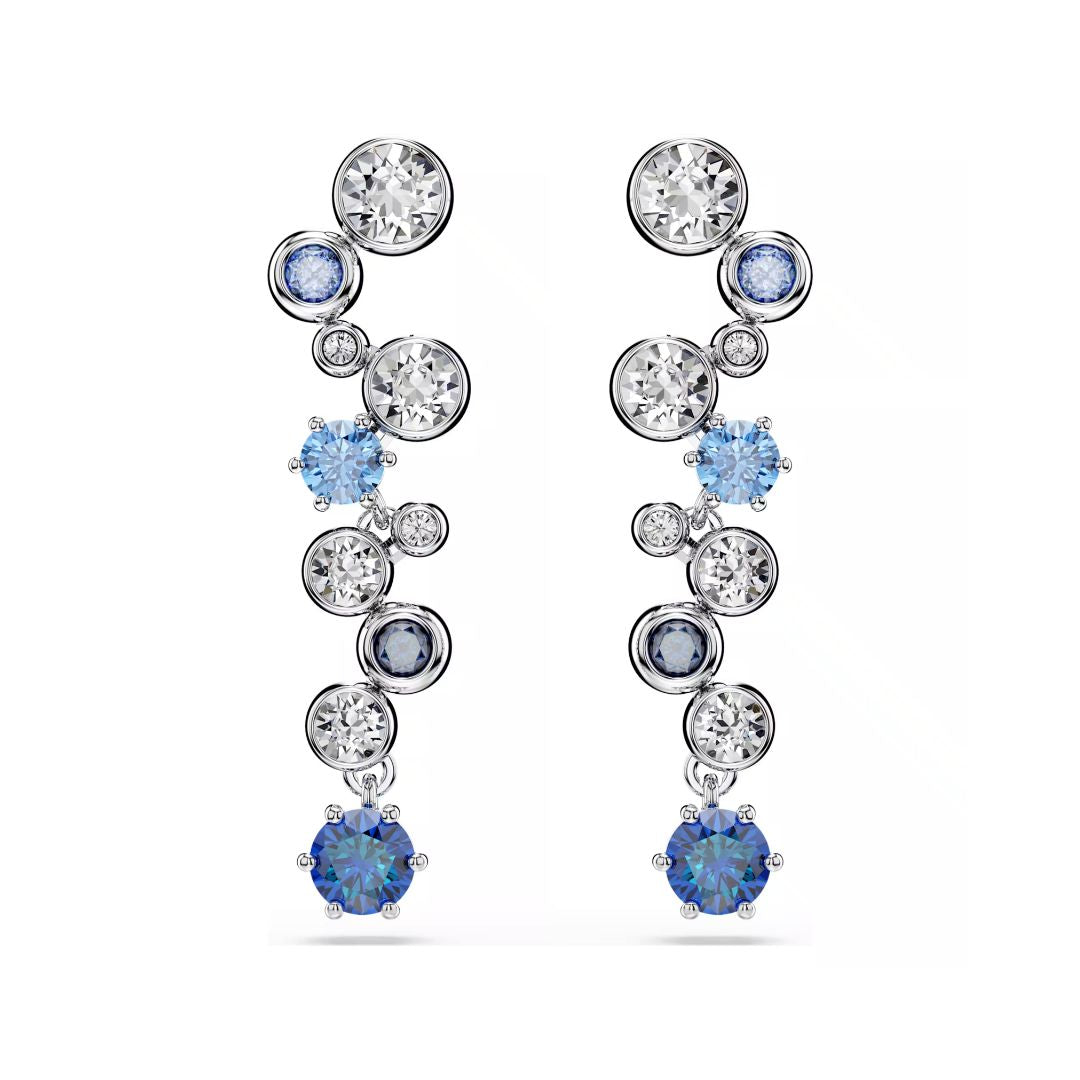 Swarovski Constella korvakorut, vaalea metalli ja siniset kristallit, 5732775